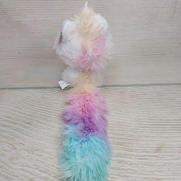 White Unicorn With Rainbow Tail Plush
Stuffed Animal 10 Inch Toy - Picture 12 of 16